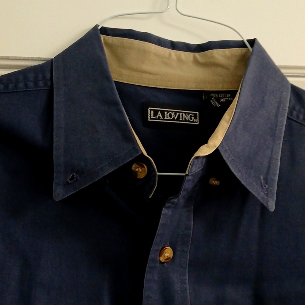 Laloving button down men's shirt